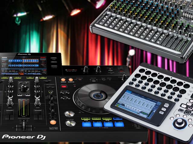 hyra mixer mixerbord DJ-spelare